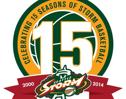 Seattle Storm: 15th Anniversary Logo