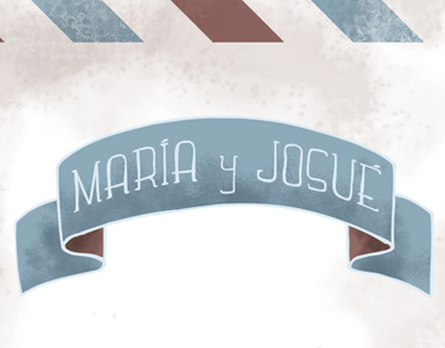 MARÍA Y JOSUÉ WEDDING CARD