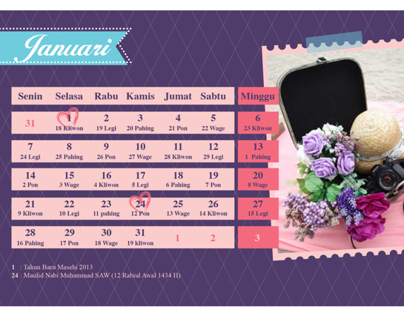 Calender 2013 project