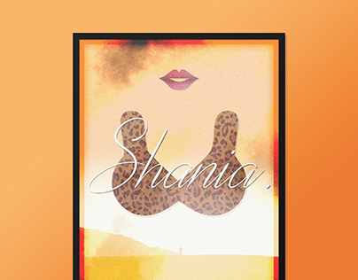 Shania 'That Don't Impress Me Much' | Typography Poster