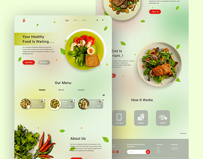 Home Page (Diet Box) UI Design