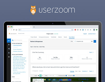 UserZoom Click Test Analytics