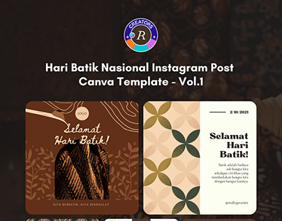 Selamat Hari Batik Nasional Instagram Post Vol.1