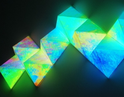 9 pyramids projection mapping