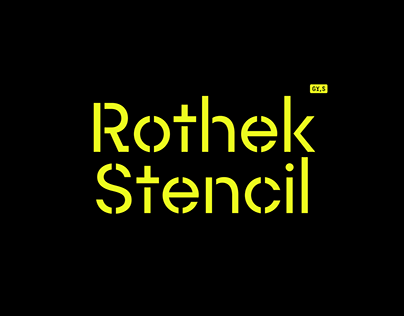 Rothek Stencil — Type Family