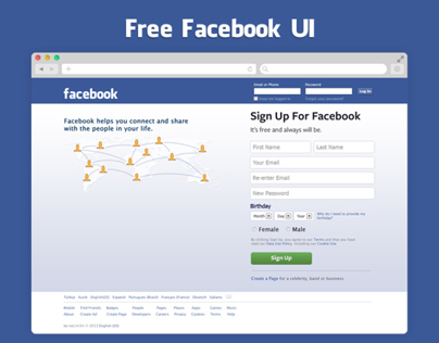 Facebook UI PSD - Free Download