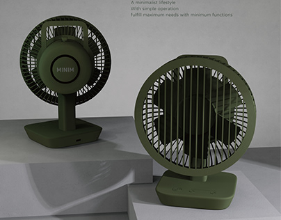 MINIM 極簡桌上小風扇 | Basic Product Design