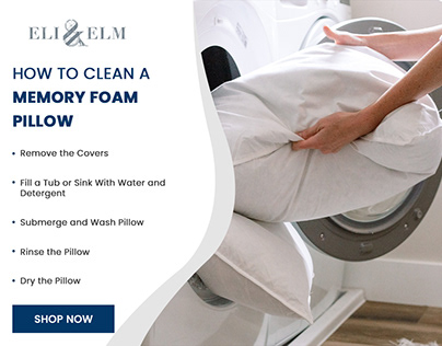Eli & Elm's Guide: How to Clean a Memory Foam Pillow