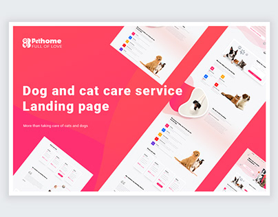 service in keeping pet landing page