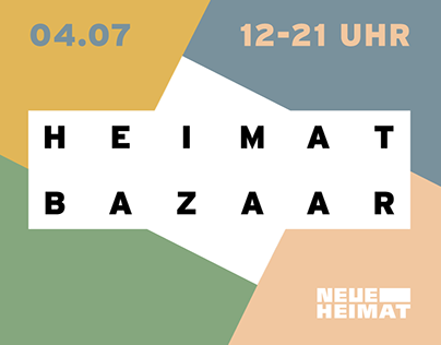 HEIMAT BAZAAR - Design, Fashion & Kunst in NEUE HEIMAT