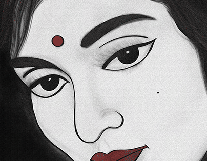 Portrait Art - 60s actress theme - Vyjayanthima