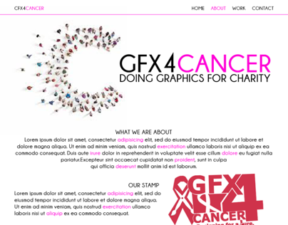 GFX4CANCER Web design