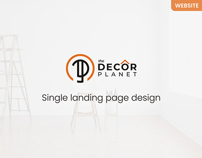 Single page website design concept