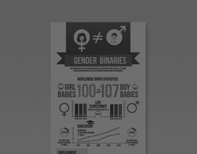 Infographic Poster Gender Binaries