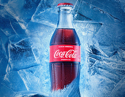 Coke stuck in ice