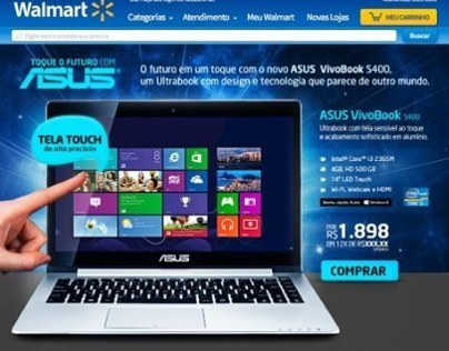 Hotsite ASUS - Site Walmart Brasil