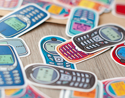 Mobile phone stickers
