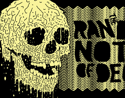 RANDOM NOTES OF DECAY "Melting Skull Shirt"