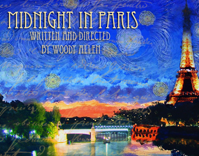 Gráfico "Midnight in Paris" by Woody Allen