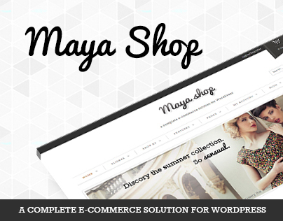 MayaShop - A Flexible Responsive e-Commerce Theme
