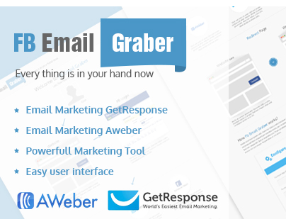 FB Email Graber with AWeber and getResponse