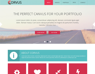 CORVUS Single page multipurpose portfolio template