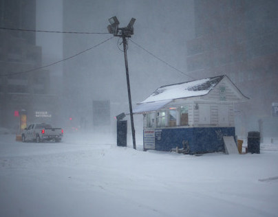 Montreal under the snow storm