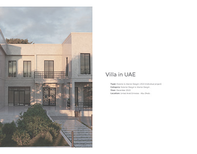Villa in UAE -1-