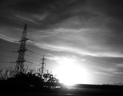 Sunset & Power Lines