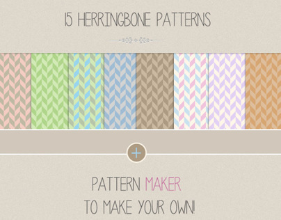 15 Beautiful Herringbone Patterns & Pattern Maker