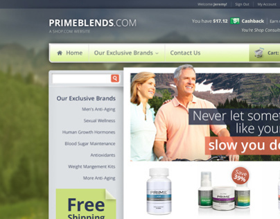 PrimeBlends.com (Customizable Template Project)
