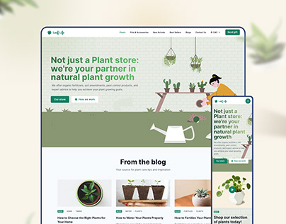 Leaf Life Gardening — Web/Mobile Website Template