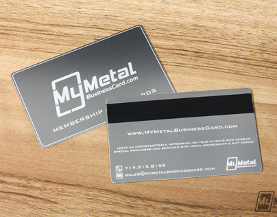 Metal Gift Cards with Magnetic Stripes