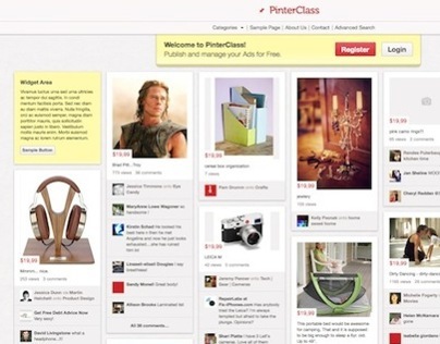 "pinterclass": Pinterest clone (classified ads) ideas