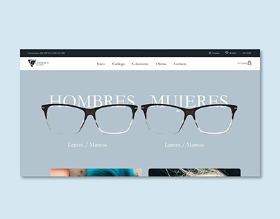 Web Design - E-commerce Glasses