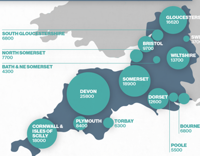 Skills for Care - South West Infographic
