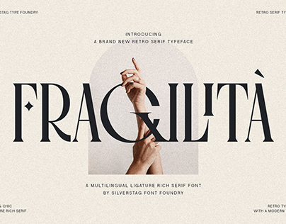 Fragilità - A Retro Ligature Rich Serif Font