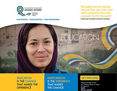 The Initiative to Educate Afghan Women brand campaign