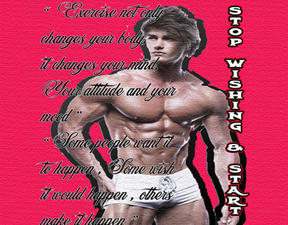 gym motivation poster