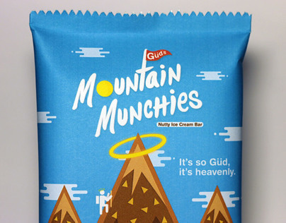 Güd's Mountain Munchies Ice Cream Bar ~ Package Design