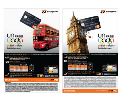 Hit London Olympic game 2012 with Thanachart Drive card