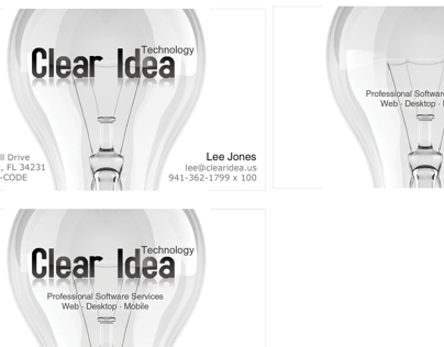 Clear Idea Logo and Business Card Sample