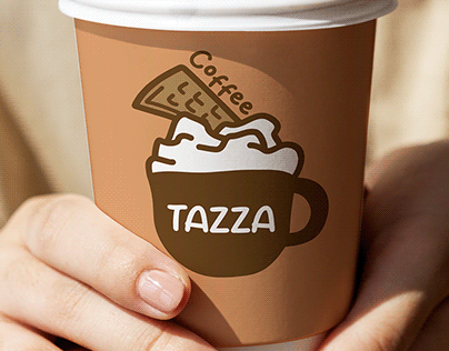 Café Tazza Logo Konzept