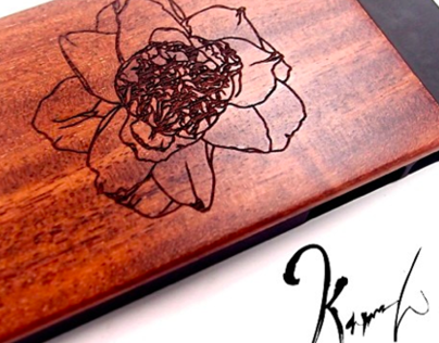 Illustrative wooden iPhone casing, JamesReto