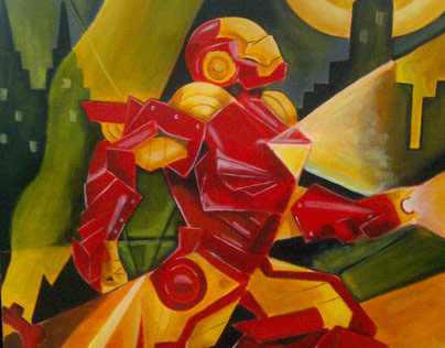 Iron man painting by Farah Amir