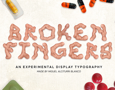 Broken Fingers, an experimental display typography