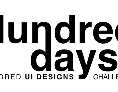 Hundred Days 100 UI Designs
