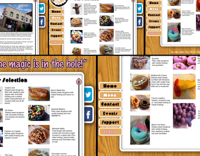 Voodoo Doughnuts Site Redesign