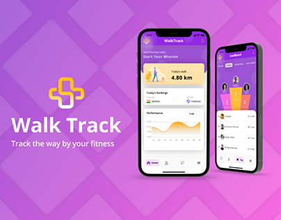 Walk Track | Mobile app design