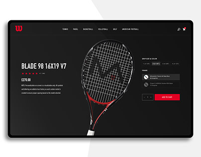Wilson Sporting Goods Concept Web Design ✌️🎾